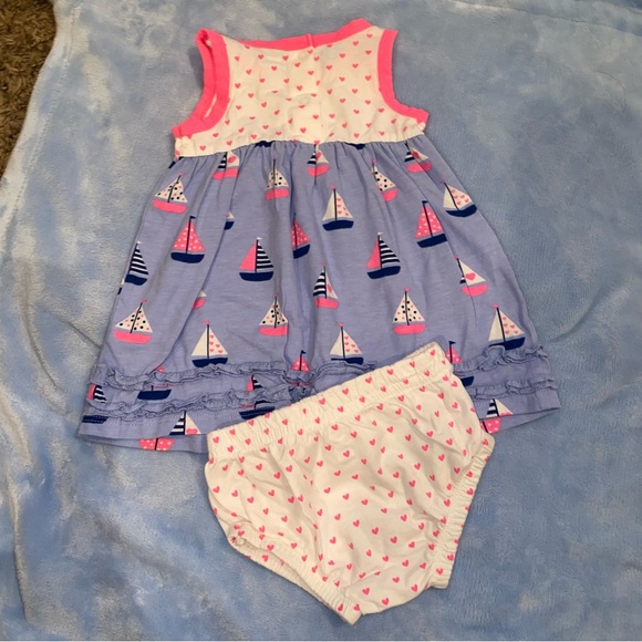 Koala baby girl polka dot and sail boats matching set - Picture 4 of 6
